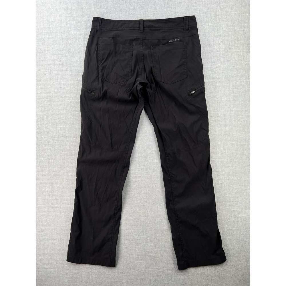 Eddie Bauer First Ascent Mens 34x34 (fit 35x33) Black Guide Pants Hiking Cargo - Picture 2 of 14